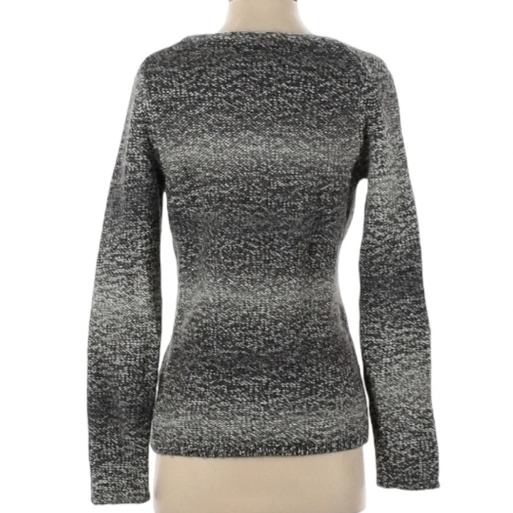 BANANA REPUBLIC Sweater Alpaca Wool V Neck Fitted Knit Women's Small Grandpacore